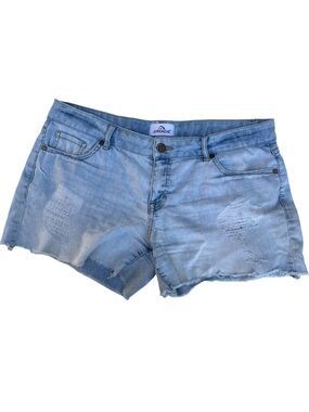 [FREE w/ Purchase]  ✨ Jordache Light Wash Distressed Denim Shorts